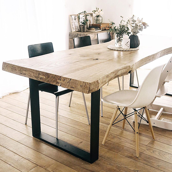 Blanc!!! Table à Manger Style Scandinave pieds de table en bois