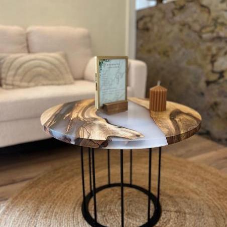 Pied tambour pour table basse