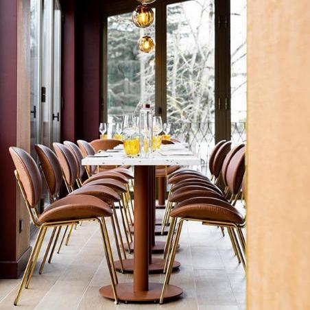 Pied bistrot rond pour restaurant